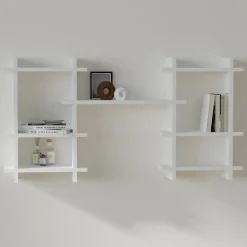 Mensola Bianco 7 Ripiani 116x20x60h cm, - Carrosio