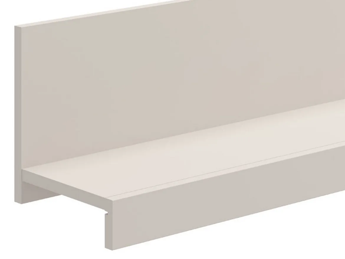 Mensola Bianco un Ripiano 137.5x19.5x24h cm, Portata Ripiani 5 - Vazzano