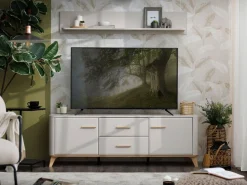 Mensola Bianco un Ripiano 137.5x21x24h cm, Portata Ripiani 5 - Magnago