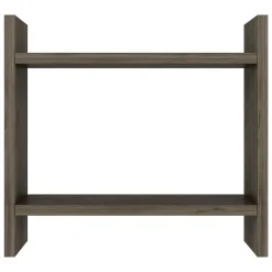 Mensola Marrone Noce 2 Ripiani Sfumatura Colore Struttura Noce 34x10x30h cm, - Morfasso