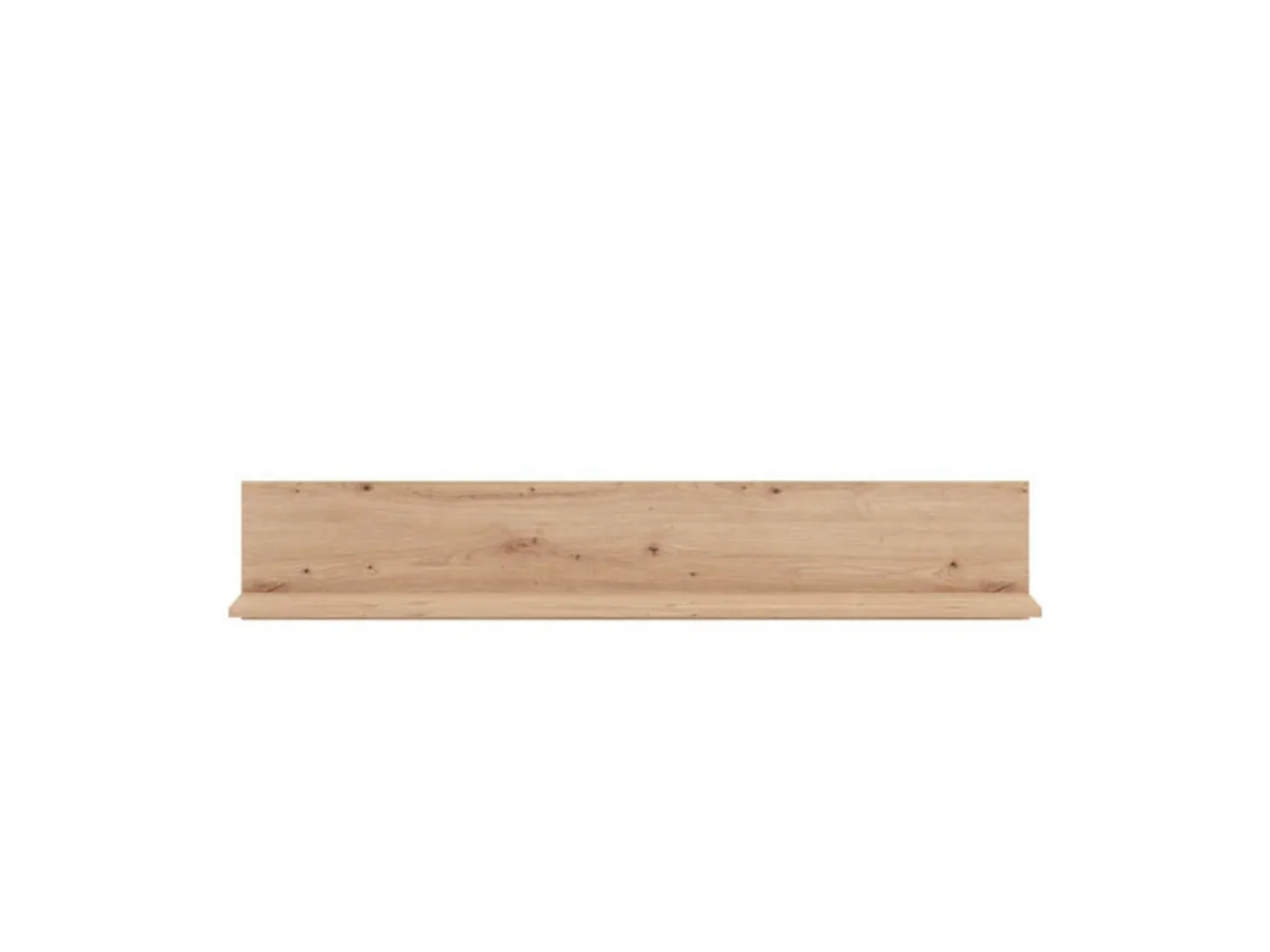 Mensola Marrone Rovere Nodi un Ripiano 137.5x19.5x24h cm, Portata Ripiani 5 - Renatico