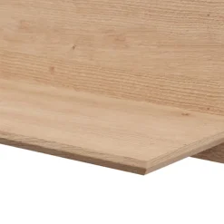 Mensola Marrone Rovere Nodi un Ripiano Sfumatura Colore Struttura Rovere Nodi 138x20x24h cm, - Rasun