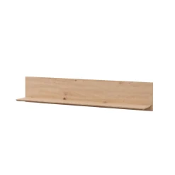 Mensola Marrone Rovere Nodi un Ripiano Sfumatura Colore Struttura Rovere Nodi 138x20x24h cm, - Rasun