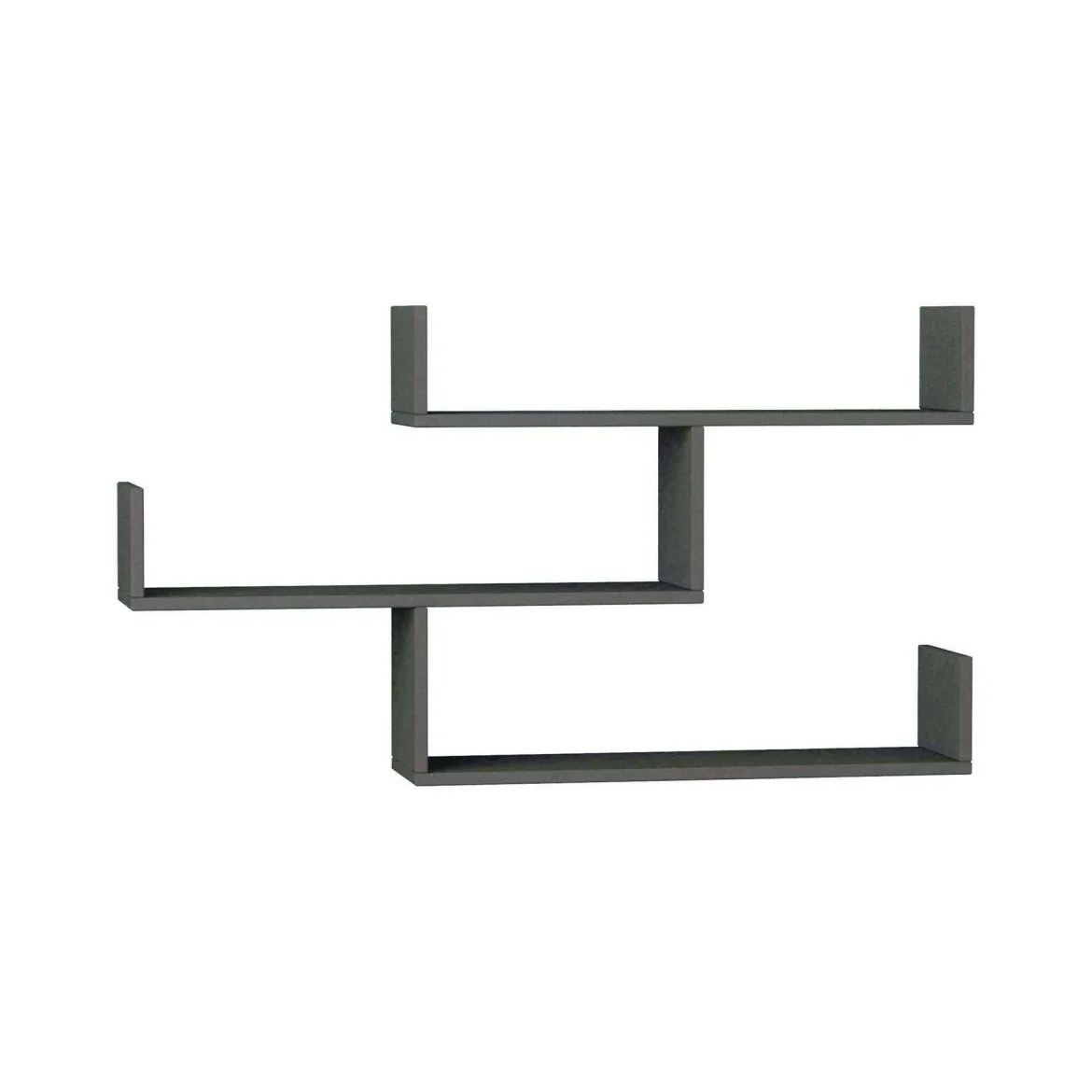 Mensola muro 22x122cm antracite - Amang