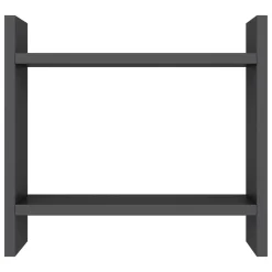 Mensola Nero Antracite 2 Ripiani Sfumatura Colore Struttura Antracite 34x10x30h cm, - Morfasso