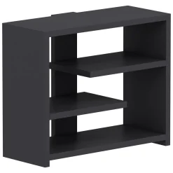 Mensola Nero Antracite 3 Ripiani Sfumatura Colore Struttura Antracite 49x21x40h cm, - Mottola