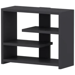 Mensola Nero Antracite 3 Ripiani Sfumatura Colore Struttura Antracite 49x21x40h cm, - Mottola
