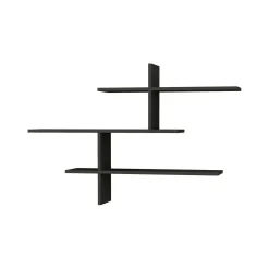 Mensola parete design 22x123cm antracite - Antani
