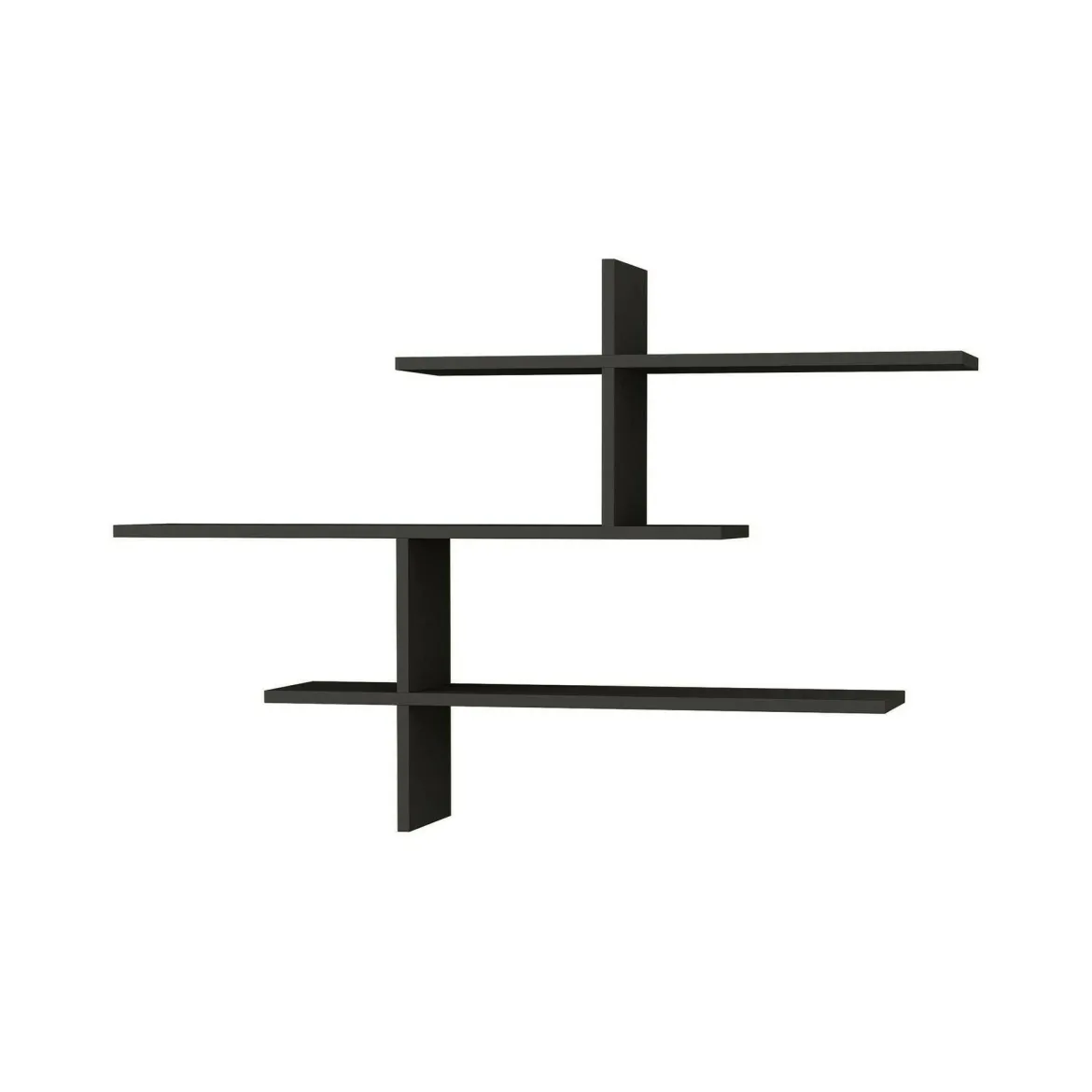 Mensola parete design 22x123cm antracite - Antani