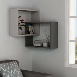 Mensola parete 60x68cm beige e antracite - Fiandra