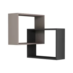 Mensola parete 60x68cm beige e antracite - Fiandra