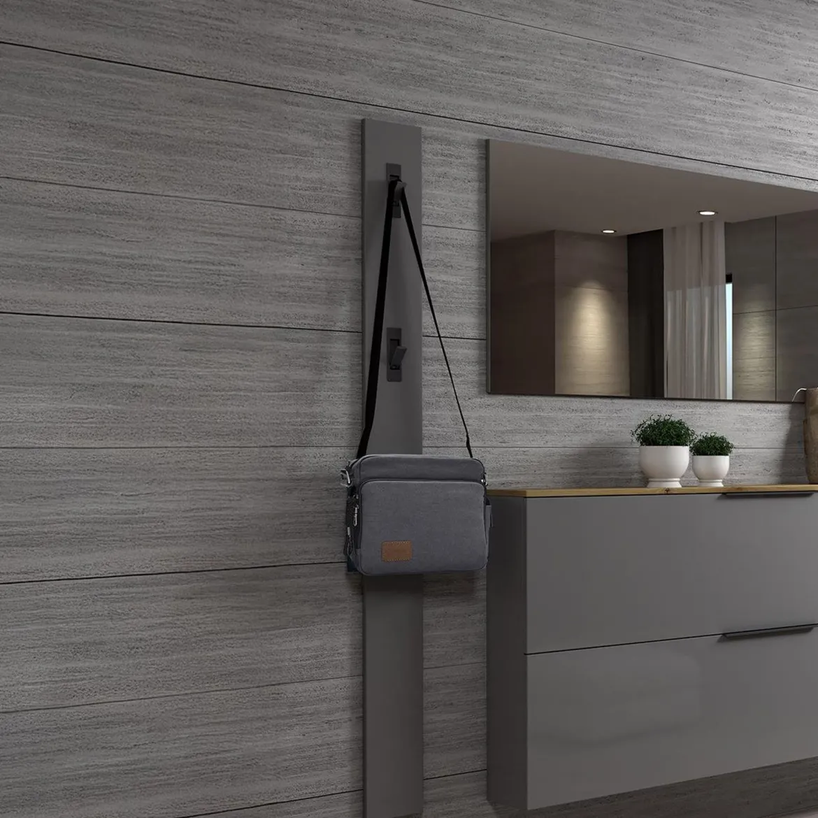 Mensola porta abiti 63x14h cm 5 posti quercia - Beryl