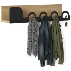 Mensola porta abiti 63x14h cm 5 posti quercia - Beryl