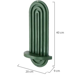 Mensola Verde un Ripiano 20x9x40h cm, - Pernumia