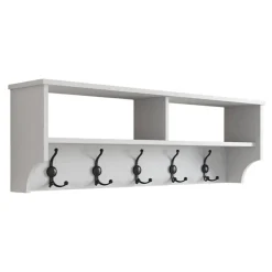 Mobile appendiabiti 120x37h cm 5 posti bianco - Egay