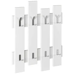 Mobile appendiabiti 65x31h cm 5 posti marrone e marmo - Kilo