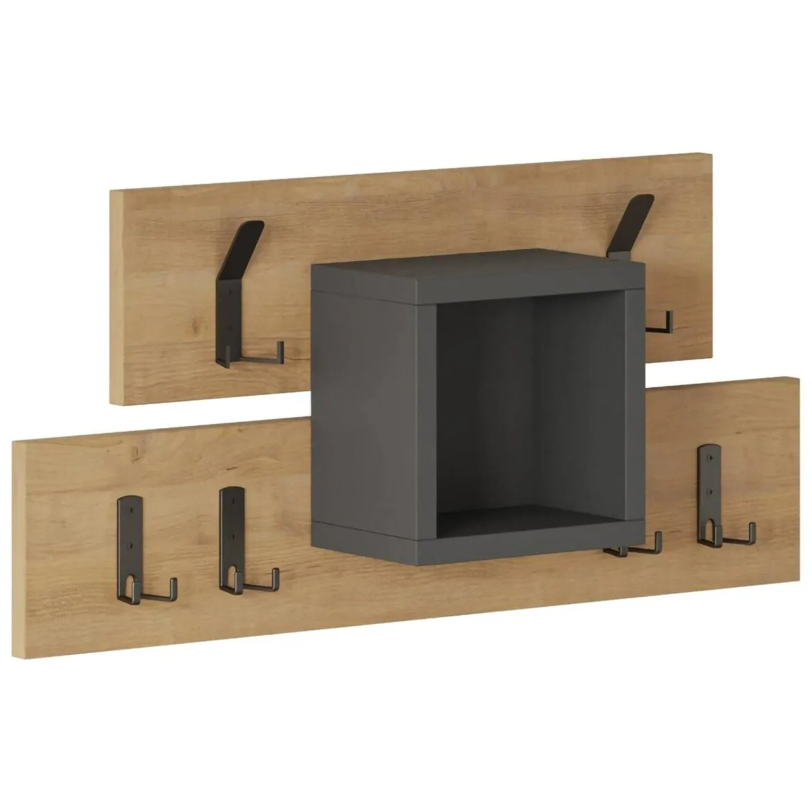 Mobile appendiabiti 84x28h cm 6 posti bianco - Terry
