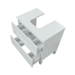 Mobile bagno 2 cassetti 60x40x63h cm bianco lucido - Avola