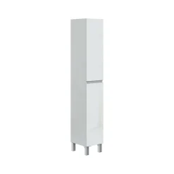Mobile colonna 2 ante 30x182h cm bianco lucido - Noru