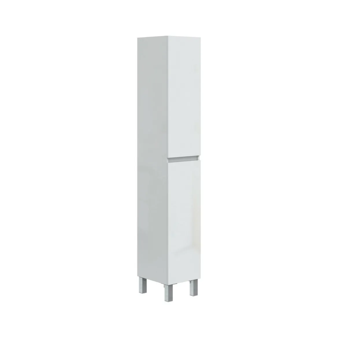 Mobile colonna 2 ante 30x182h cm bianco lucido - Noru