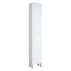 Mobile colonna bagno classico 2 ante 30x182h cm bianco lucido - Ark
