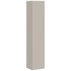 Mobile Colonna Beige 4 Ripiani Un'anta 35x32x168h cm, Supporta Fino a 3 kg per Ripiano - Chiari