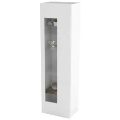 Mobile colonna vetrina 45x34x162h cm bianco lucido - Adatka