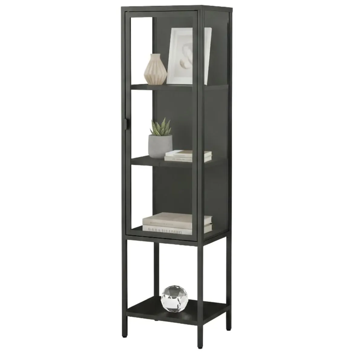 Mobile con vetrina 42x35x160h cm ardesia - Laces