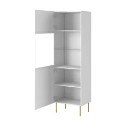 Mobile con vetrina 59x42x182h cm bianco - Raccuja