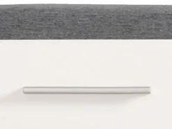 Mobile da Ingresso Bianco Grigio Scuro un Ripiano 2 Ante 79x35x45h cm, 2 Vani - Cannole