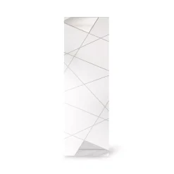 Mobile da Ingresso Bianco Lucido Bianco Appendiabiti 6 Paia 78x31x186.5h cm, 2 Ripiani - Medolla