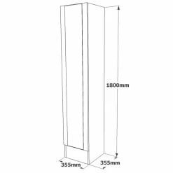 Mobile da ingresso colonna quercia 35x180h cm - Jacques