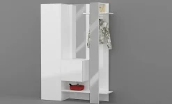 Mobile da ingresso da parete 2 ante bianco 140x190h cm - Arabelle