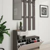 Mobile da ingresso Garolfo, 100x25h180 cm, Bianco e Betulla