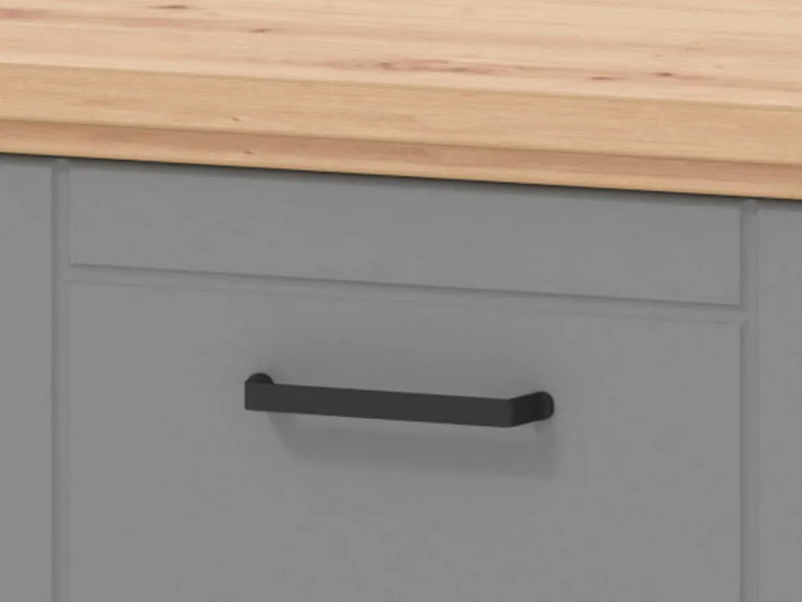 Mobile da Ingresso Grigio Marrone Rovere un Ripiano 2 Ante 103.5x41x47.5h cm, 2 Vani - Menfi