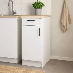 Mobile dispensa 40x90h cm bianco e rovere - Orvia