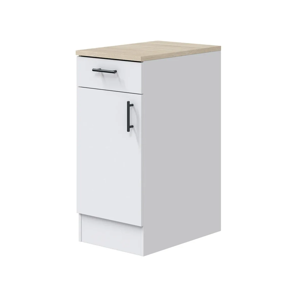 Mobile dispensa 40x90h cm bianco e rovere - Orvia