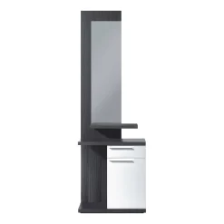 Mobile ingresso con cassetto bianco e grigio cenere 61x186h cm - Axell