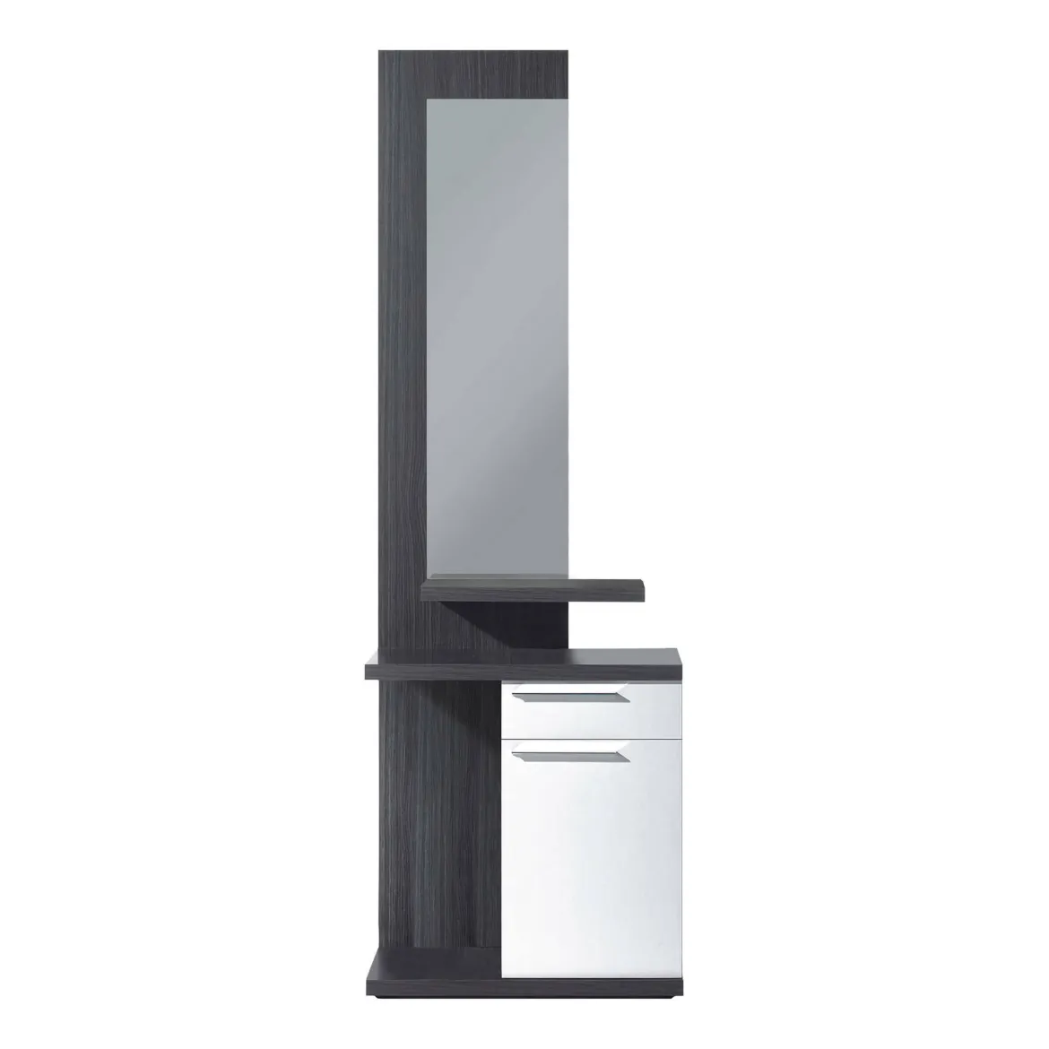 Mobile ingresso con cassetto bianco e grigio cenere 61x186h cm - Axell