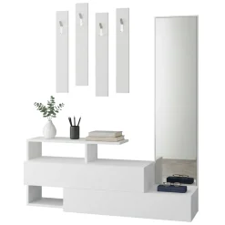 Mobile ingresso da parete 2 ante bianco 137x54h cm - Ofel