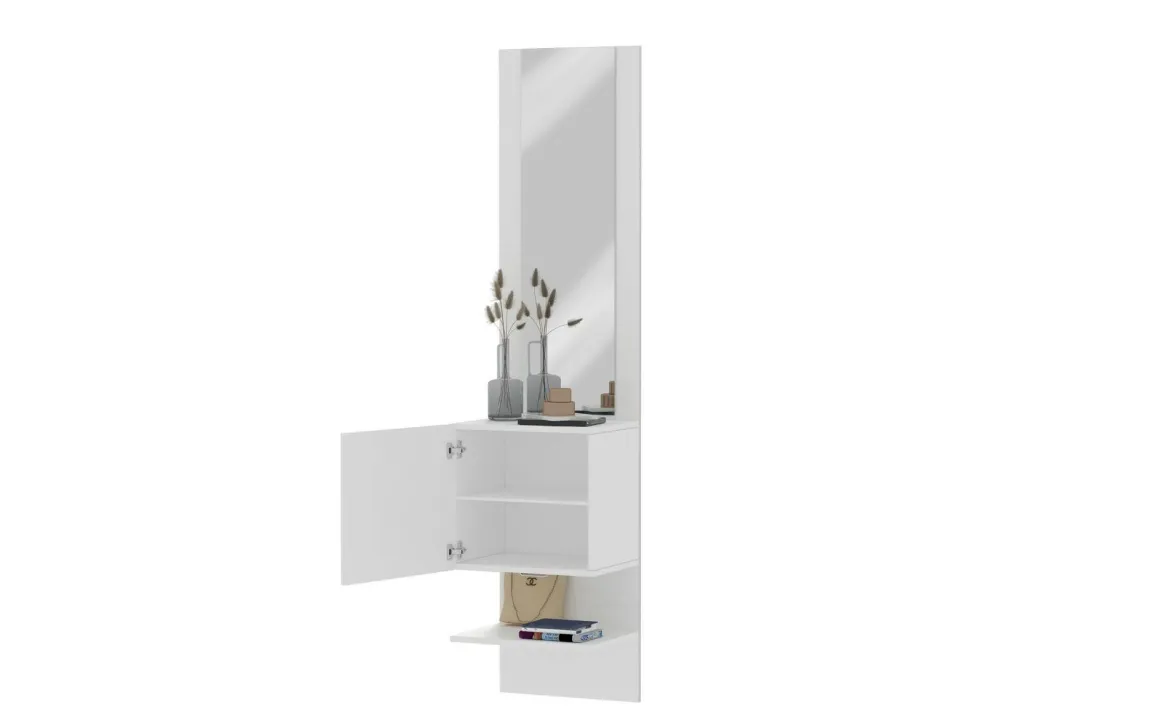 Mobile ingresso da parete bianco 45x190h cm - Ivana