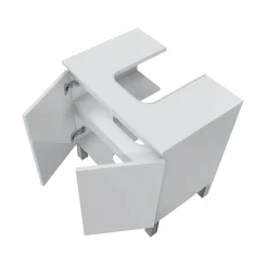 Mobile lavabo 2 ante 60x40x63h cm bianco lucido - Jerome