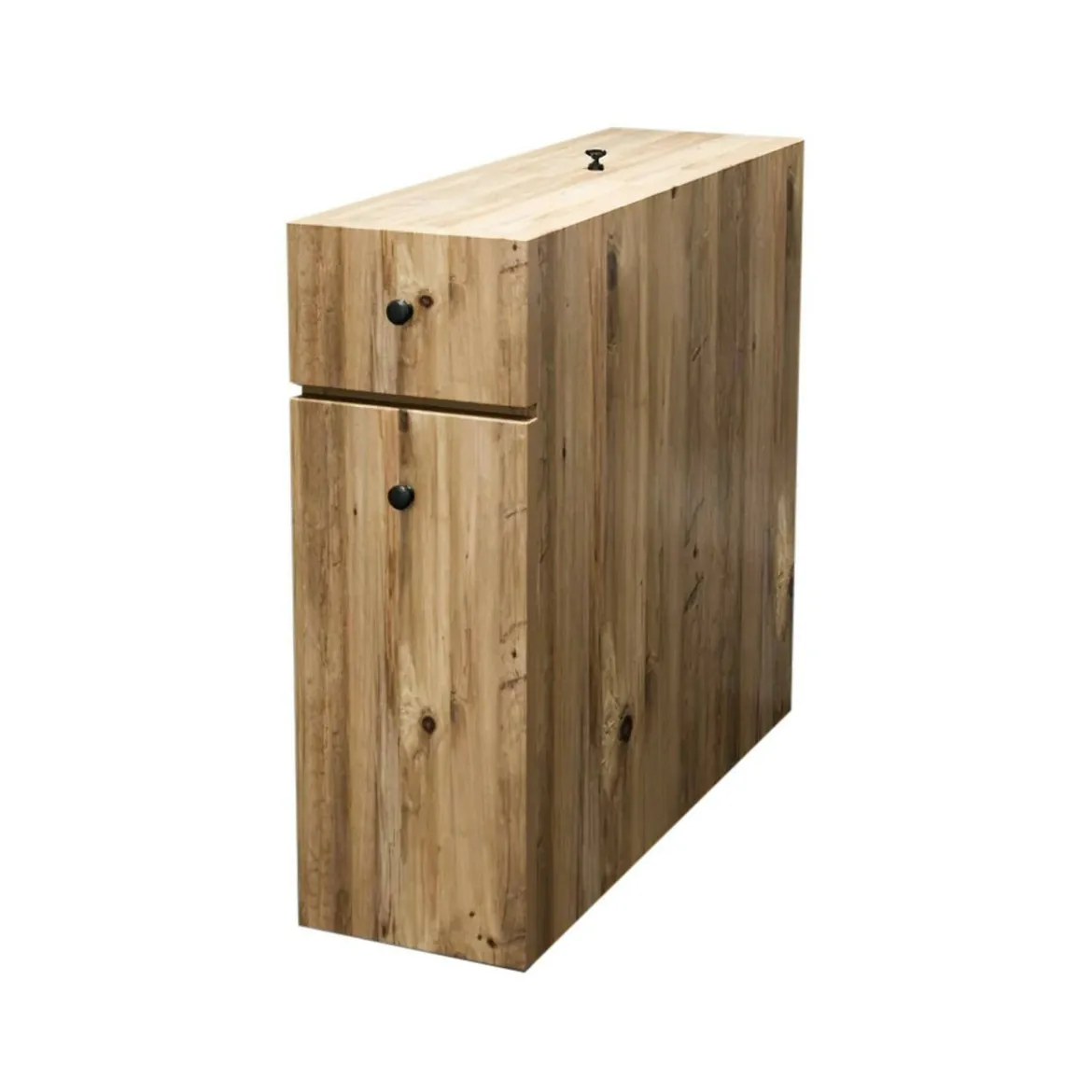 Mobile lavabo 2 cassetti 80x45x50h cm bianco lucido - Felix