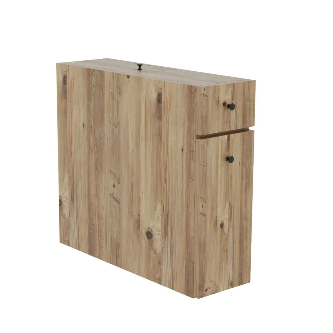 Mobile lavabo 2 cassetti 80x45x50h cm bianco lucido - Felix