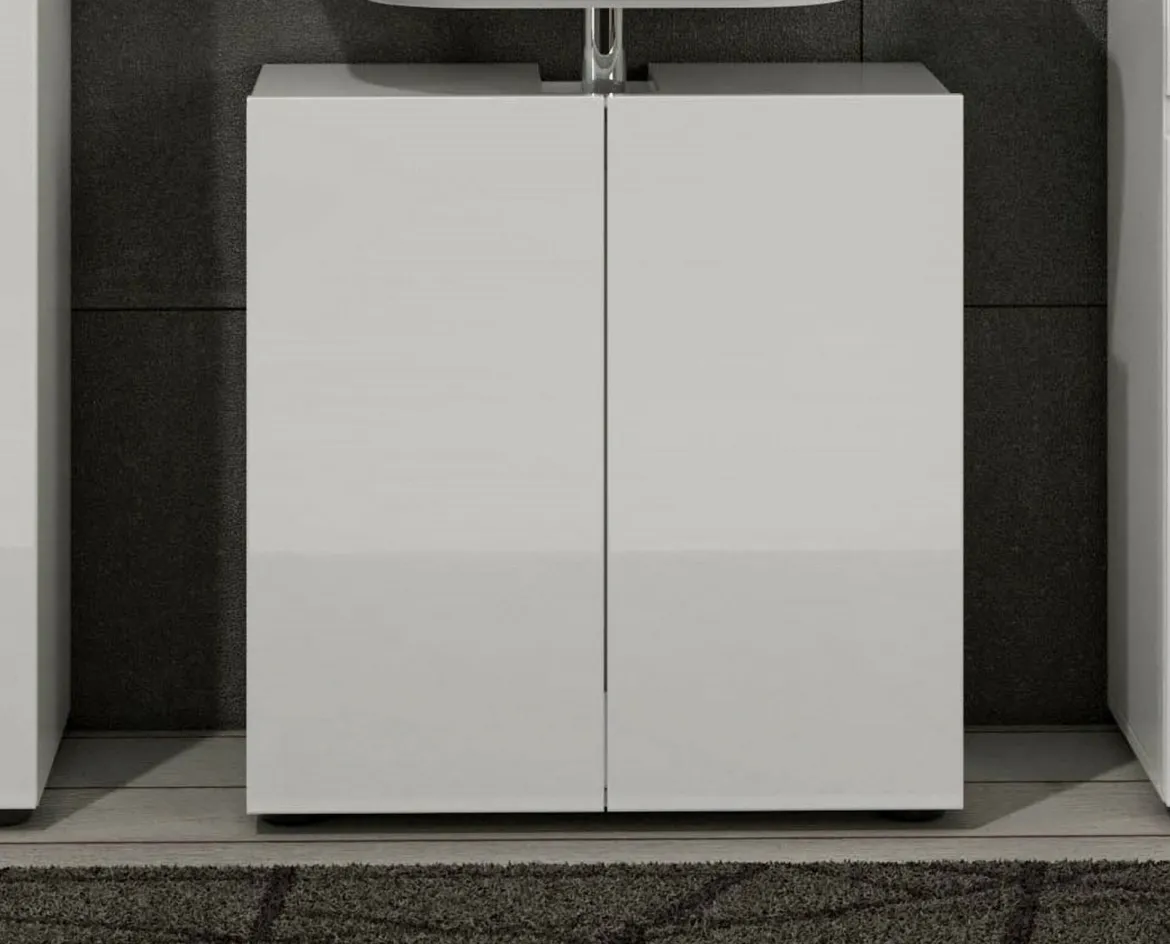 Mobile lavandino 2 ante 60x34x62h cm bianco lucido - Vione