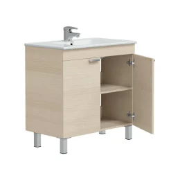 Mobile lavandino 2 ante 80x45x80h cm rovere - Florante