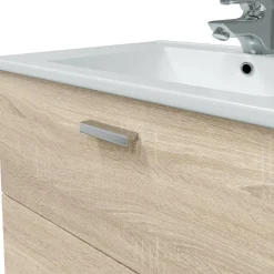 Mobile lavandino 2 cassetti 80x45x50h cm rovere - Felix