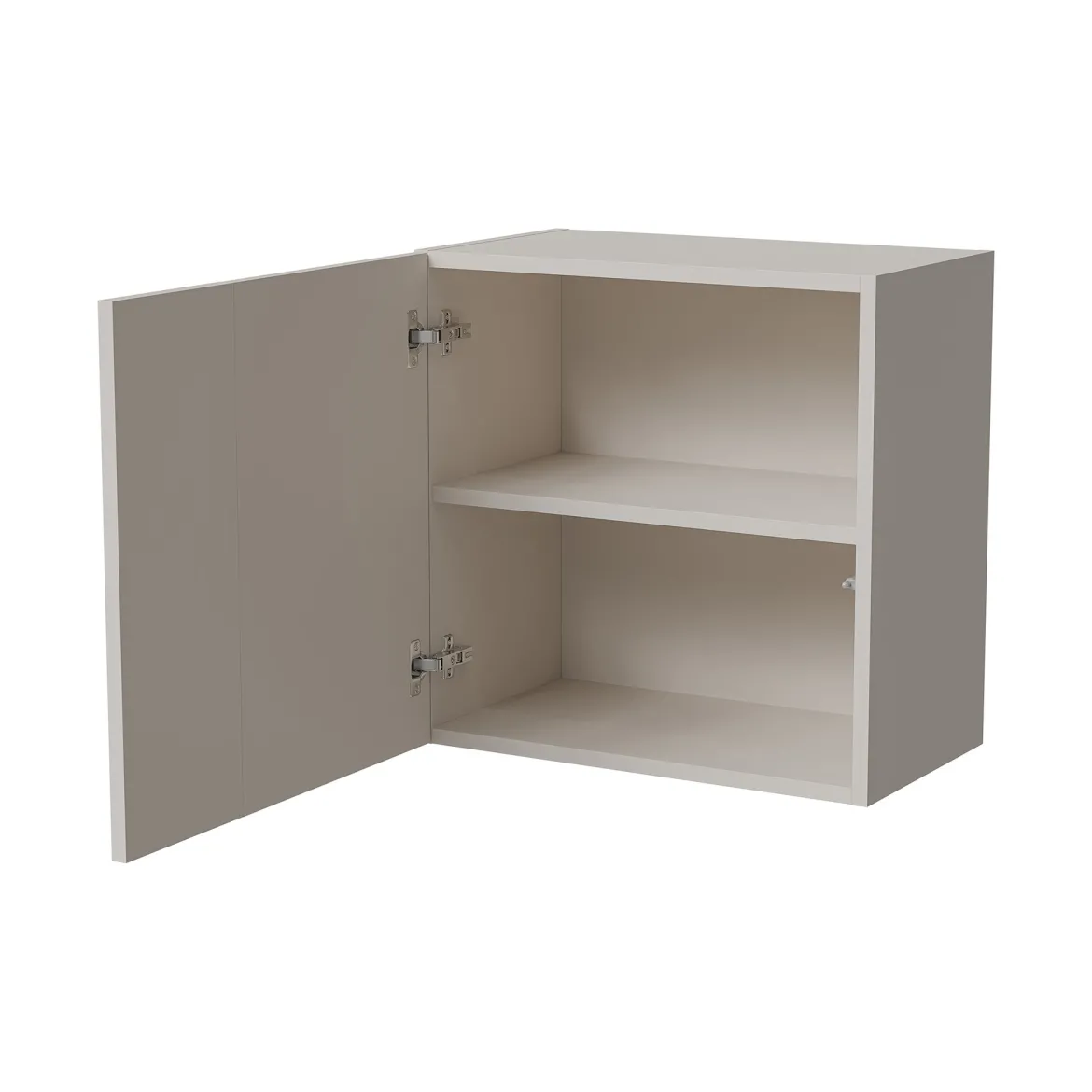 Mobile Pensile Beige un Ripiano Modulabile 49.9x50h cm, Apertura Push Pull - Fonteno