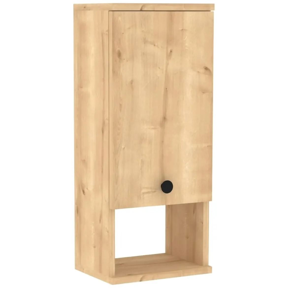 Mobile Pensile Marrone Rovere Bianco 4 Ante 2 Vani 120x47h cm, Apertura Battente - Rusco