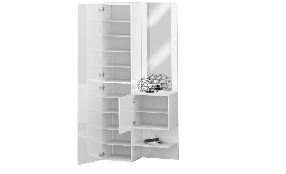 Mobile per ingresso 2 ante bianco 90x190h cm - Bauladu
